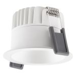 Ledvance LED Spot Donkerlight Aluminium Wit 8W 640lm 36D - 927 Zeer Warm Wit | Zaagmaat 68mm - IP44 - Beste Kleurweergave - Dimbaar