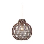 Good&Mojo Hanglamp Mendoza Bamboe Burgundy S | Geschikt voor 1x E27 