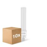 Voordeelpak 10x Noxion Lucent PL-S LED 4.3W 540lm - 830 Warm Wit | 2-Pin - Vervangt 9W