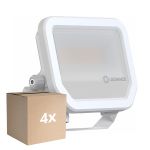 Voordeelpak 4x Ledvance LED Breedstraler Aluminium Wit 17W 2400lm 100D - 840 Koel Wit | IP66 - Symmetrisch